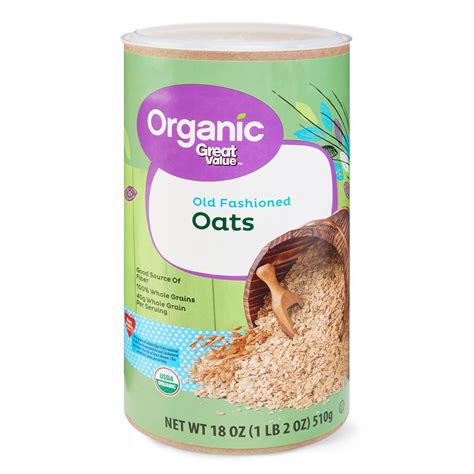 Great Value Organic Old Fashion Oats 18 Oz