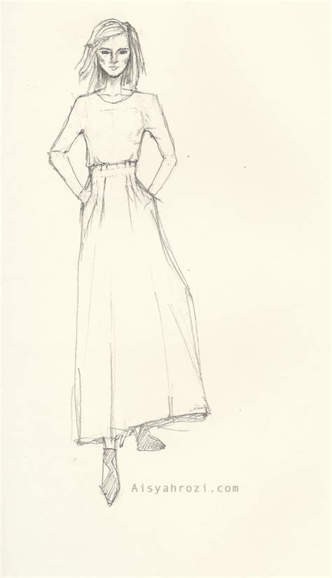 Maxi Dress Sketch At Explore Collection Of Maxi