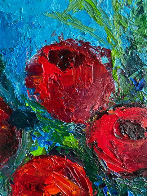 Original Floral Oil Painting My Autumn Rose