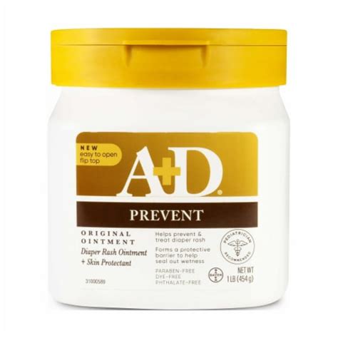 Ad Original Diaper Rash Ointment Baby Skin Moisturizer 1 Pack16 Oz