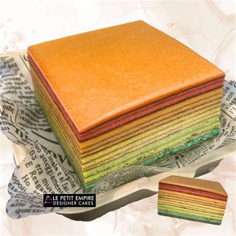 Premium Kueh Lapis Rainbow Layers LE PETIT EMPIRE Designer Cakes