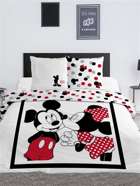 Juego De Cama De Mickey Y Minnie Doble Blanco Kiabi