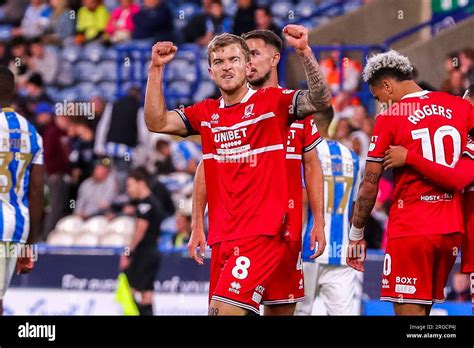 Riley Mcgree Of Middlesbrough Celebrates His Goal During The Carabao