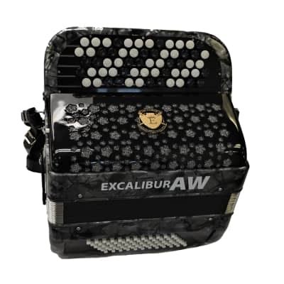 Excalibur Super Classic 72 Bass Chromatic Accordion Gray Reverb