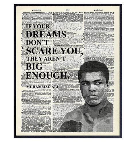 Buy Muhammad Ali Motivational Quote Dictionary Wall Art Print 8x10