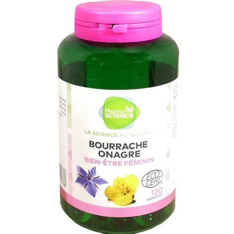 Pharmascience Bourrache Onagre Bio Gelules