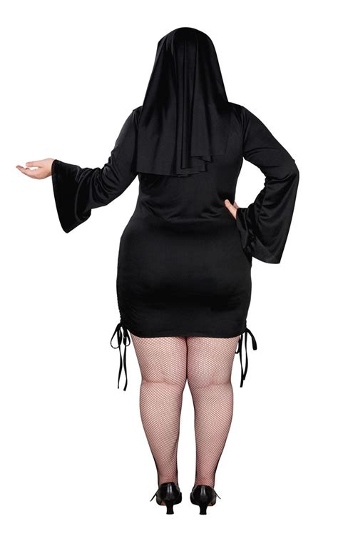 Adult Plus Size Sexy Nun Costume Uk