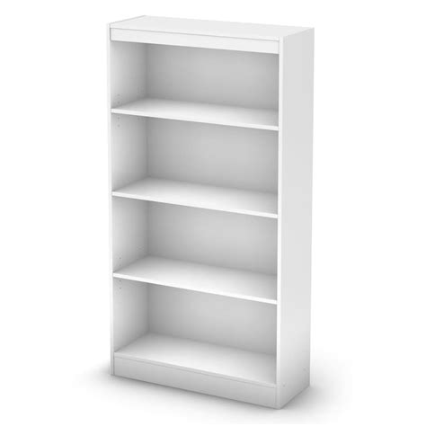 Shop South Shore Furniture Axess Pure White 4 Shelf Bookcase At