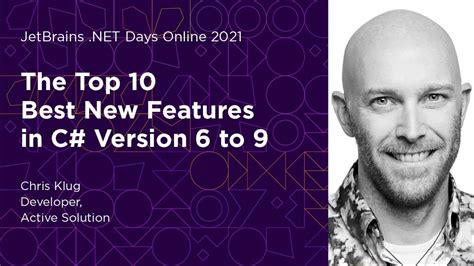 The Top 10 Best New Features in C# Version 6 to 9, by Chris Klug - YouTube