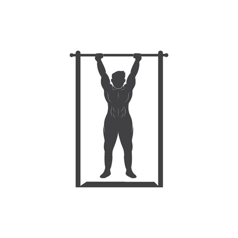 pull up exercise vector icon illustration design 30776349 Vector Art at Vecteezy