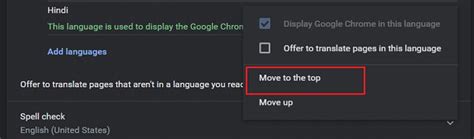 how to change the google chrome language