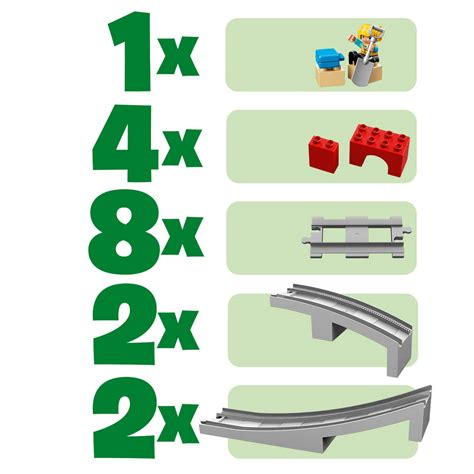 LEGO DUPLO treinbrug en rails 10872