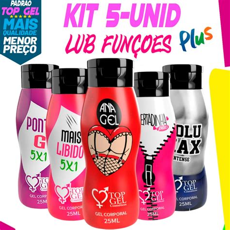 Kit sex shop 5 Produtos eróticos 25ml marca top gel sexy Adulto Lubrificante Intimo Shopee