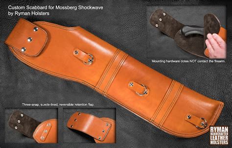 Ryman Holsters' Photo Blog: Custom Scabbard with new reversible suede-lined retention flap for ...