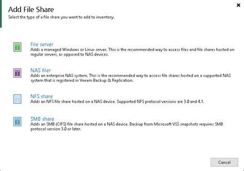 Step Launch New File Share Wizard Veeam Backup Guide For Hyper V