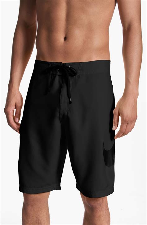 Nike Scout Swoosh Board Shorts In Black For Men Black Black Lyst