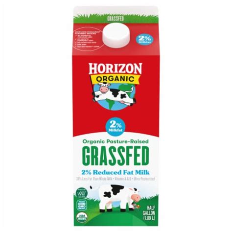 Horizon Organic Grassfed 2 Percent Milk Reduced Fat Milk 64 Fl Oz