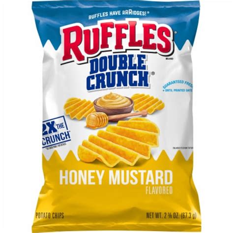 Ruffles Double Crunch Honey Mustard Flavored Potato Chips 238 Oz Kroger