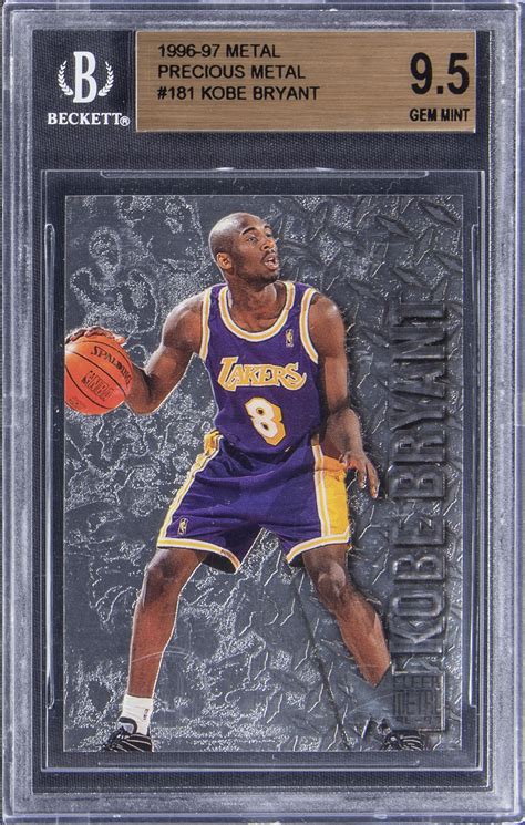 Lot Detail 1996 97 Fleer Metal Precious Metal 181 Kobe Bryant Bgs