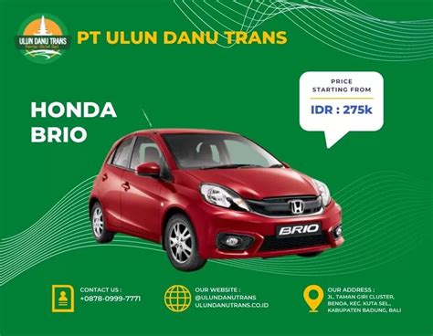 PT Ulun Danu Trans Sewa Mobil Bali Lepas Kunci Driver