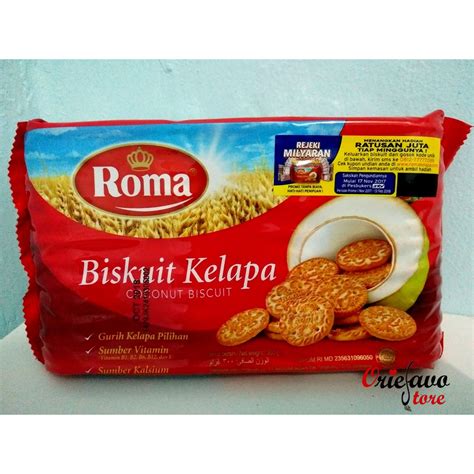 Roma Biskuit Kelapa Perpcs 300 Gr Shopee Indonesia