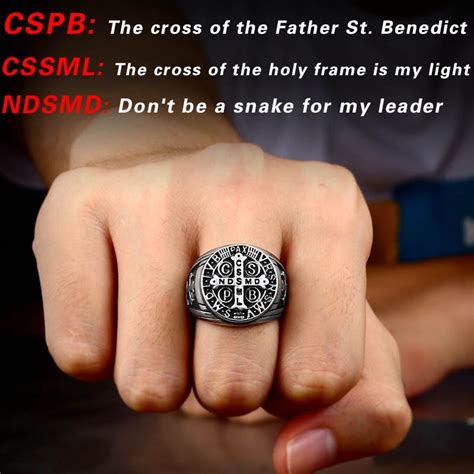 St Benedicts Exorcism Ring Iconic Ring