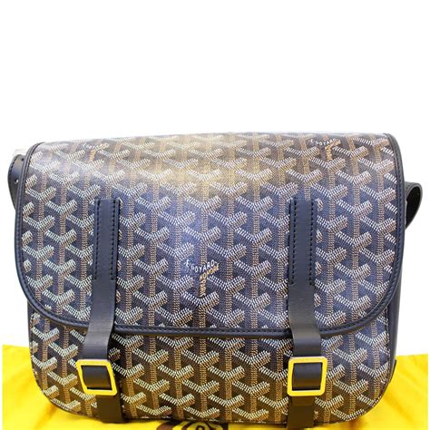 Goyard Belvedere Mm Goyardine Canvas Crossbody Bag Black Us