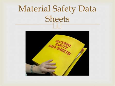 Ppt Material Safety Data Sheets Powerpoint Presentation Free