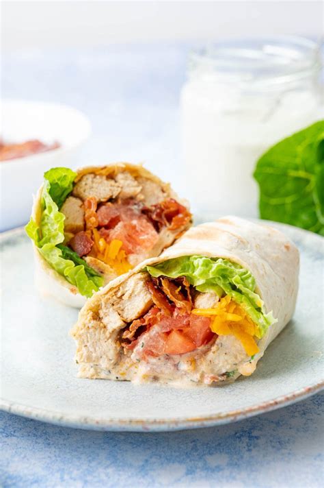 Chicken Bacon Ranch Wrap Everyday Delicious