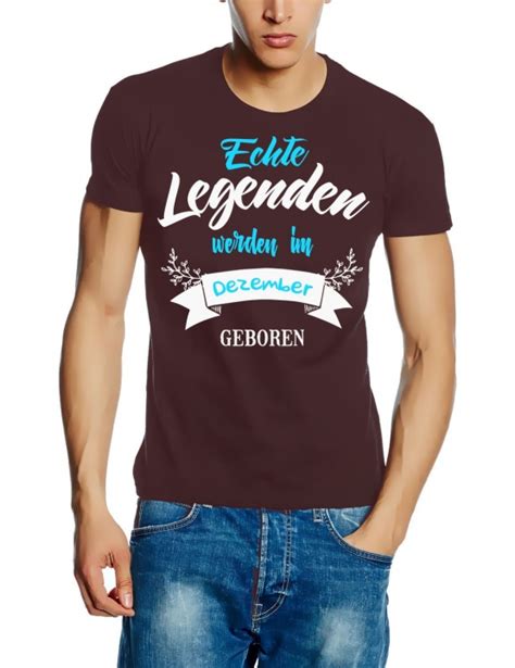 Echte Legenden Werden Im Dezember Geboren Geburtstag T Shirt Gr S M L