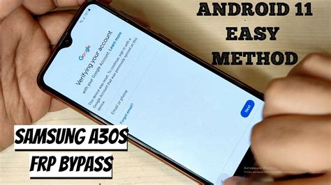 Samsung A30s SM A307FN Android 11 Frp Bypass 2022 No Pc No Any