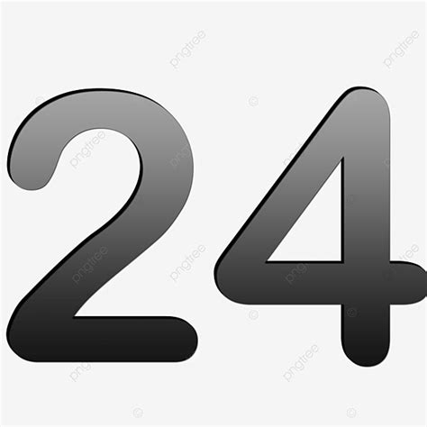 Number 24 Png Transparent Number 24 Simple Geometric Design 24