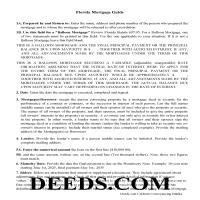 Miami Dade County Mortgage Instrument And Promissory Note Forms