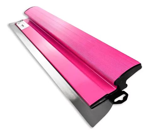 Desempenadeira Berox Rosa Aço Inox 60cm Para Massa Corrida