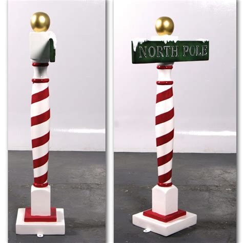 Christmas North Pole Sign Sculpture Statue