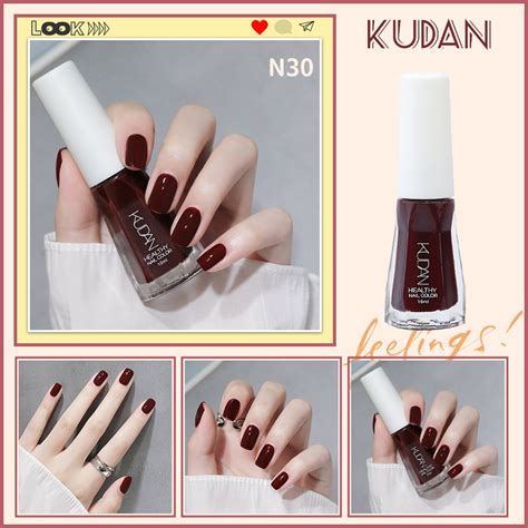MY Ready Stock KUDAN 10ml Nail Polish Peel Off Kudan No Bake Nude Color Nail Polish MZ02