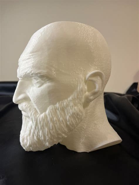 God Of War Kratos Kratos Headphone Head 3d Printed Headphone Stand Bust Headset Holder Video