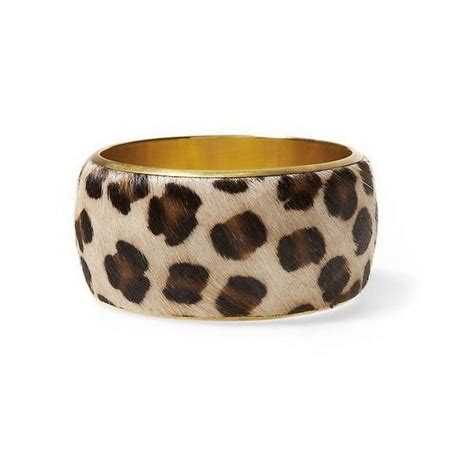 Sabine Faux Leopard Hair Bangle Bracelet Liked On Polyvore