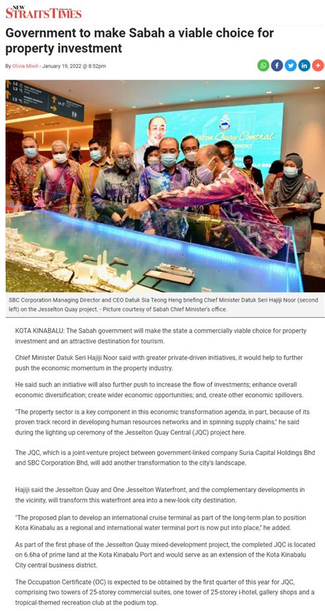 government   sabah  viable choice  property investment