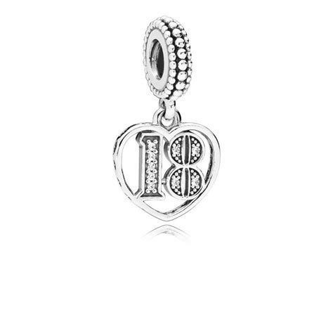 Pandora 18 Years of Love Pendant Charm Argento.com