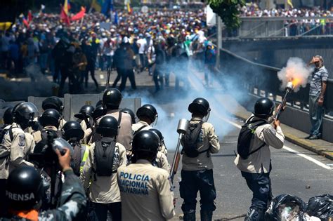 Clashes As Venezuelans Pour Into Caracas Streets In Anti Maduro Protest