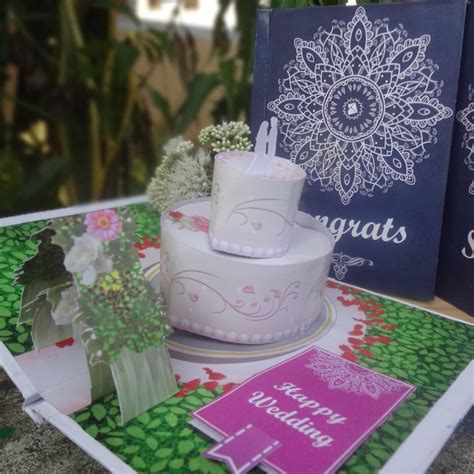 Jual Kartu Ucapan Popup Pernikahan Popup Wedding Card Shopee Indonesia