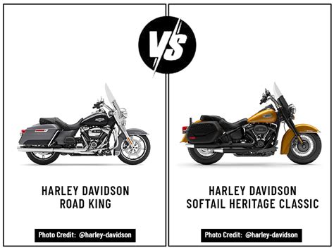 Harley Davidson Road King Vs Harley Davidson Softail Heritage Classic