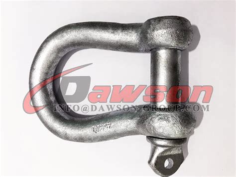 European Type Commercial Galv Bow Shackle Screw Pin Anchor Shackle