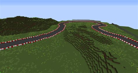 go cart track Minecraft Map