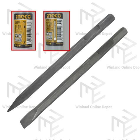 Ingco by Winland SDS Hex Chisel 28x530mm Pointed DBC0415301 | Flat ...