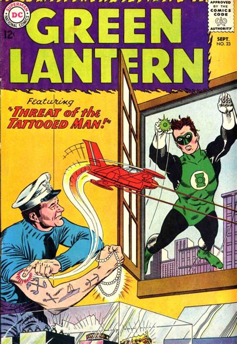 Green Lantern 23 September 1963 Cover By Gil Kane Dc Comic Books