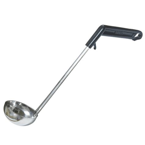 13 Stainless Steel Ladle With Pot Rim Hook And 4 Oz Capacity