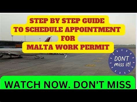 Step By Step Guide To Schedule Vfs Appointment For Malta Work Permit