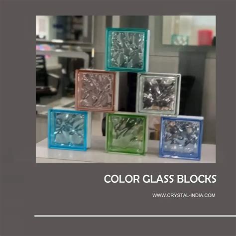 Color Glass Blocks Crystal